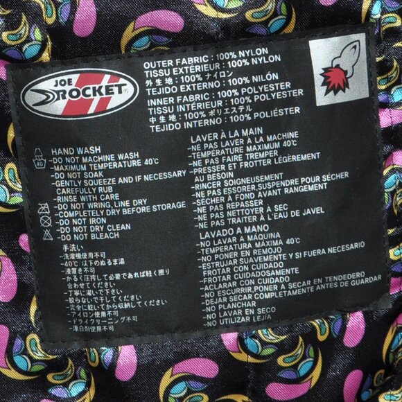 New Limited Edition Joe Rocket Gold Digger Black & Red Moto Motorcycle Jacket XL - Picture 7 of 10